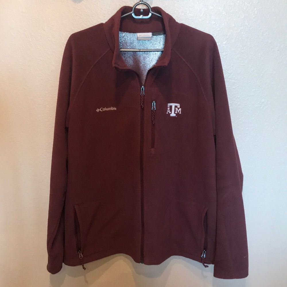 NWOT Columbia Texas A&M Fleece Omni-Heat Jacket L